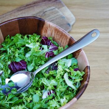 Schädel-Servierlöffel – Edelstahl-Löffel mit Totenkopf-Design - im Salat
